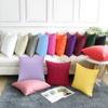 4-Pack 100% Cotton Comfortable Solid Decorative Throw Pillow Case,Thmyo Square Cushion Cover Pillowcase Sublimation Blank Pillow Covers DIY Throw Pillowcase for Sofa(20x20 inch/ 50x50cm,Pink 2) view 4