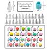 YOQXHY Cake Decorating Kit, 248 Pcs Baking Supplies Tools with Cake Turntable, Leveler, 24 Numbered Icing Tips, 2 Spatulas, 3 Scrapers, 2 Couplers, 50 Cupcake Liners, 100 Pastry Bags & More, (Blue) view 4