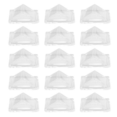Hemoton 100Pcs Clear Plastic Sandwich Packing Box Triangle Sandwich Holder Transparent Container for Takeout and Lunch Packing