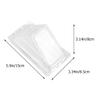 Hemoton 100Pcs Clear Plastic Sandwich Packing Box Triangle Sandwich Holder Transparent Container for Takeout and Lunch Packing view 2
