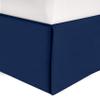 550-TC Egyptian Cotton Dust Ruffle/Bed Skirt King Size 1-Pieces Split Corner Tailored Bed Skirt 22" Inch Drop Length Navy Blue Solid view 1