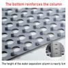Bathroom Non-Slip Mat Anti-Fall Shower Room Foot Pad Large Hand Washing Bathroom Carpet WC Waterproof Mat, 30x30cm, 1cm Thick ALGFree (Color : D, Size : 25PCS) view 3