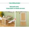 JJPSQHRV Folding Dining Table Wall-Mounted Fold Up Wall Table for Small Spaces MDF Multi-Function Home Office Desk Modern Simplicity Computer Desk Space Saving view 3