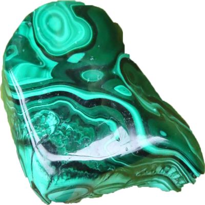 StarStuff.Rocks Crystal and Mineral Specimens: Natural Polished Malachite Freeform from Madagascar - up to1 lb piece
