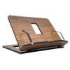 Vigo Wood Book Stand, Book Holder, Reading Stand, Cookbook Holder, Recipe Book Stand, Wooden Book Stands for Reading, Cookbook Stand for Kitchen, Book Holder for Reading in Bed (Walnut) view 1