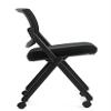 Offices to Go OTG11341B Armless Mesh Back Flip Seat Nesting Chair, 22" w x 22" d x 33" h, Set of 2 view 4