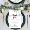 Giftideaworkshop 50 Wedding Reception Thank You Cards - Greenery Thank You Table Place Setting Cards - Great Addition to Your Table Centerpiece, Place Setting and Wedding Decorations, 4x6 Inch view 4