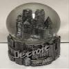 ZIZO Detroit Skyline 3D Water Snow Globe Souvenir showpiece Gift for Women Kids Baby Girls Mon Granddaughter 3 1/2 inches Silver 50067 view 1