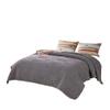 Benjara 3 Piece Microfiber Full Size Quilt Set with Chevron Print, Multicolor view 4