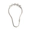 Bath Bliss 12 Pack Carabiner Shower Curtain Roller Rings | Easy to Open | Easy Glide | Bathroom | Chrome view 1
