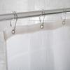 Bath Bliss 12 Pack Carabiner Shower Curtain Roller Rings | Easy to Open | Easy Glide | Bathroom | Chrome view 3