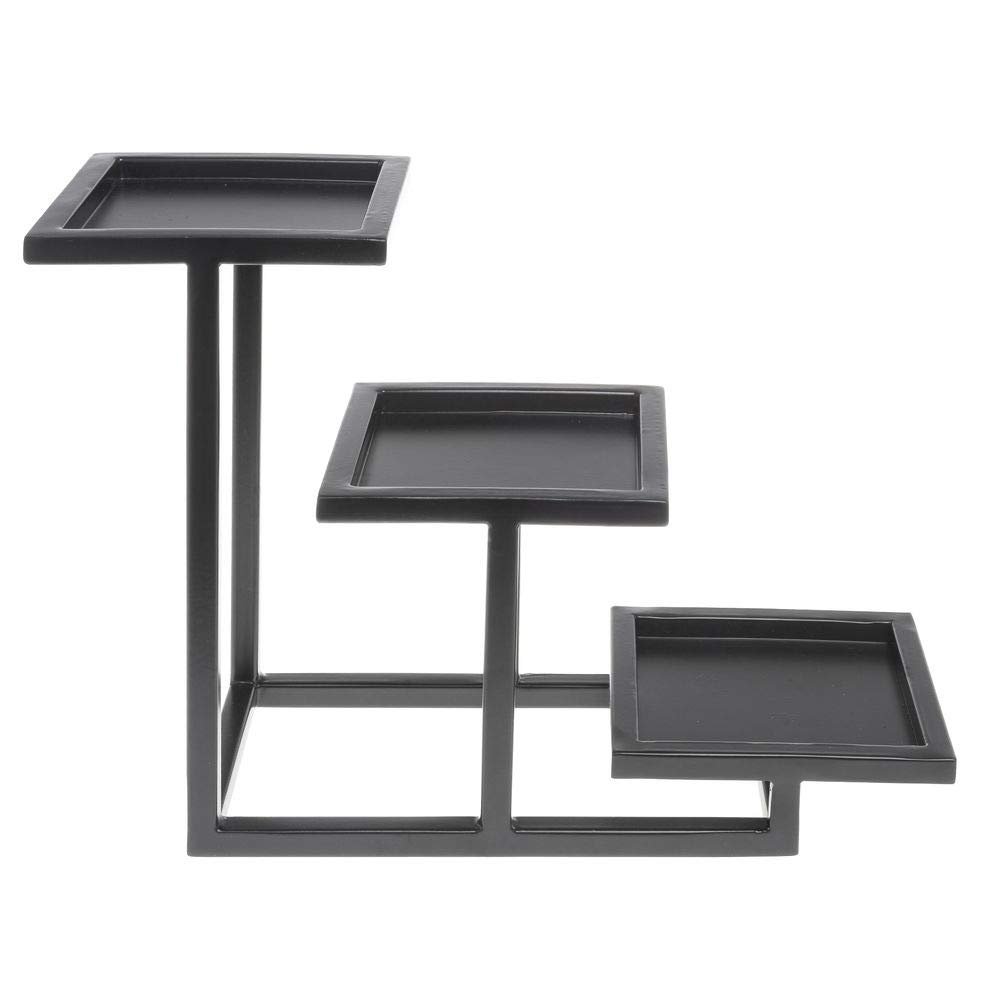 HUBERT 3-Tiered Bowl Stand - 6"L x 16"W x 11"H