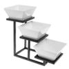 HUBERT 3-Tiered Bowl Stand - 6"L x 16"W x 11"H view 3