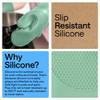 GORILLA GRIP BPA-Free Silicone Oven Mitts and Pot Holders Set, Mint view 3