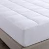 Cotton Loft Life 100% Cotton Soft Mattress Pad with Eco Friendly BioFill Made from Natural Corn Fiber and Recycled Polyester, Twin XL, White view 4
