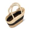 Abbott Collection 27-GLOBAL-127 Stripe Market Tote, 18x11 inches H, Natural/Black view 2