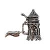 Engraved Beer Stein Oktoberfest Hat Pins Traditional German Metal Edelweiss Pin with With Oktoberfest Banner for Fitted Hats, Costumes and Oktoberfest Party Accessories By Oktoberfest Haus view 1