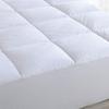 Cotton Loft Life 100% Cotton Soft Mattress Pad with Eco Friendly BioFill Made from Natural Corn Fiber and Recycled Polyester, Full, White view 3