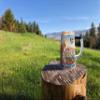 0.7 Liter | OktoberfestHaus Oktoberfest Stein With German Themes Of Munich, Edelweiss and Draft Horses Engraved Stein Oktoberfest Souvenir and Oktoberfest Beer Mug view 2