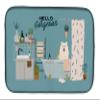 Caroline's Treasures CK7452DDM Samoyed in Bathtub Dish Drying Mat Absorbent Dish Drying Mat Pad for Kitchen Counter Dish Drainer Mat for Countertop, 14 x 21", Multicolor view 1