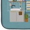 Caroline's Treasures CK7452DDM Samoyed in Bathtub Dish Drying Mat Absorbent Dish Drying Mat Pad for Kitchen Counter Dish Drainer Mat for Countertop, 14 x 21", Multicolor view 4