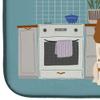 Caroline's Treasures CK7735DDM Russian Spaniel Kitchen Scene Dish Drying Mat Absorbent Dish Drying Mat Pad for Kitchen Counter Dish Drainer Mat for Countertop, 14 x 21", Multicolor view 4