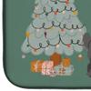 Caroline's Treasures CK7675DDM Black Chinese Crested Christmas Everyone Dish Drying Mat Absorbent Dish Drying Mat Pad for Kitchen Counter Dish Drainer Mat for Countertop, 14 x 21", Multicolor view 4