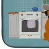 Caroline's Treasures CK7819DDM Fawn Boxer Kitchen Scene Dish Drying Mat Absorbent Dish Drying Mat Pad for Kitchen Counter Dish Drainer Mat for Countertop, 14 x 21", Multicolor view 4