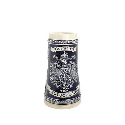 0.7 Liter | OktoberfestHaus Deutschland German Adler (Eagle) Beer Stein Tankard Cobalt Blue Engraved Cities of German Jarra de Cerveza, Jarra Stein, Jarras Para Beber Cerveza