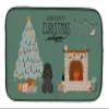 Caroline's Treasures CK7634DDM Black Poodle Christmas Everyone Dish Drying Mat Absorbent Dish Drying Mat Pad for Kitchen Counter Dish Drainer Mat for Countertop, 14 x 21", Multicolor view 1