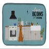 Caroline's Treasures CK7766DDM Irish Terrier Kitchen Scene Dish Drying Mat Absorbent Dish Drying Mat Pad for Kitchen Counter Dish Drainer Mat for Countertop, 14 x 21", Multicolor view 1