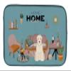 Caroline's Treasures CK7906DDM Soft Coated Wheaten Terrier Sweet Home Dish Drying Mat Absorbent Dish Drying Mat Pad for Kitchen Counter Dish Drainer Mat for Countertop, 14 x 21", Multicolor view 1