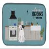 Caroline's Treasures CK7818DDM White Boxer Kitchen Scene Dish Drying Mat Absorbent Dish Drying Mat Pad for Kitchen Counter Dish Drainer Mat for Countertop, 14 x 21", Multicolor view 1
