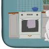 Caroline's Treasures CK7818DDM White Boxer Kitchen Scene Dish Drying Mat Absorbent Dish Drying Mat Pad for Kitchen Counter Dish Drainer Mat for Countertop, 14 x 21", Multicolor view 4