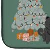 Caroline's Treasures CK7706DDM Black Chow Chow Christmas Everyone Dish Drying Mat Absorbent Dish Drying Mat Pad for Kitchen Counter Dish Drainer Mat for Countertop, 14 x 21", Multicolor view 4