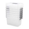 Saedy 5 Quart Latching Box, Great Funtionality Plastic Storage Bin with Lid (6 Packs) view 1