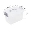 Saedy 5 Quart Latching Box, Great Funtionality Plastic Storage Bin with Lid (6 Packs) view 2