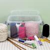 Saedy 5 Quart Latching Box, Great Funtionality Plastic Storage Bin with Lid (6 Packs) view 3