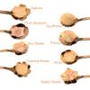 8 Pcs Coffee Spoons Stainless Steel Reusable Flower Teaspoons Rainbow Set dessert Stir Sticks 4.9in - Rose gold view 3
