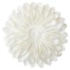 JWH 3D Flower Throw Pillow Covers Decorative Aesthetic Sunflower Accent Pillow Cases Handmade Pillowcase Round Cushion for Car Bedroom Bed Couch Chair with Insert 12 Inch White view 1