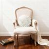 JWH 3D Flower Throw Pillow Covers Decorative Aesthetic Sunflower Accent Pillow Cases Handmade Pillowcase Round Cushion for Car Bedroom Bed Couch Chair with Insert 12 Inch White view 2