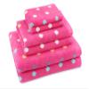 ORIGINAL KIDS 6 Piece Towel Set - Bath Time Sugar & Spice - 2 Towels, 2 Hand Towels, 2 Washcloths - 100% Cotton Jacquard Soft Absorbent Pool Beach Towel Gift - Pink Multicolor view 1