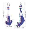 VOSAREA 2 Pack Floating Key Chain Boat Keychain Float Buoy Boating Accessory Dolphin Anchor Floating Keyring for Boating Kayak Water Sports view 2