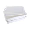 GSM Brands Pizza Dough Proofing Box - Stackable Commercial Quality Trays with Covers (17.25 x 13 Inches) - 2 Trays and 2 Covers view 1