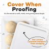 GSM Brands Pizza Dough Proofing Box - Stackable Commercial Quality Trays with Covers (17.25 x 13 Inches) - 2 Trays and 2 Covers view 3