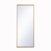 Elegant Decor Wyn 17x28 Metal and MDF Mirror Medicine Cabinet in Brass view 1