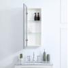 Elegant Decor Wyn 17x28 Metal and MDF Mirror Medicine Cabinet in Brass view 2