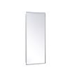 Elegant Decor Wyn 17x28 Metal and MDF Mirror Medicine Cabinet in Brass view 4