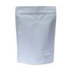 AwePackage High Barrier 8oz Foil Stand up Zipper Pouch Coffee Bag with Valve (10, Matte White) view 1