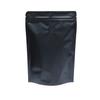 AwePackage High Barrier 8oz Foil Stand up Zipper Pouch Coffee Bag with Valve (10, Matte Black) view 1